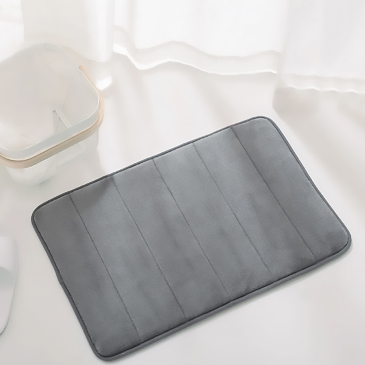 Tapete de Baño Antideslizante con Espuma Viscoelástica Absorbente y Suave.