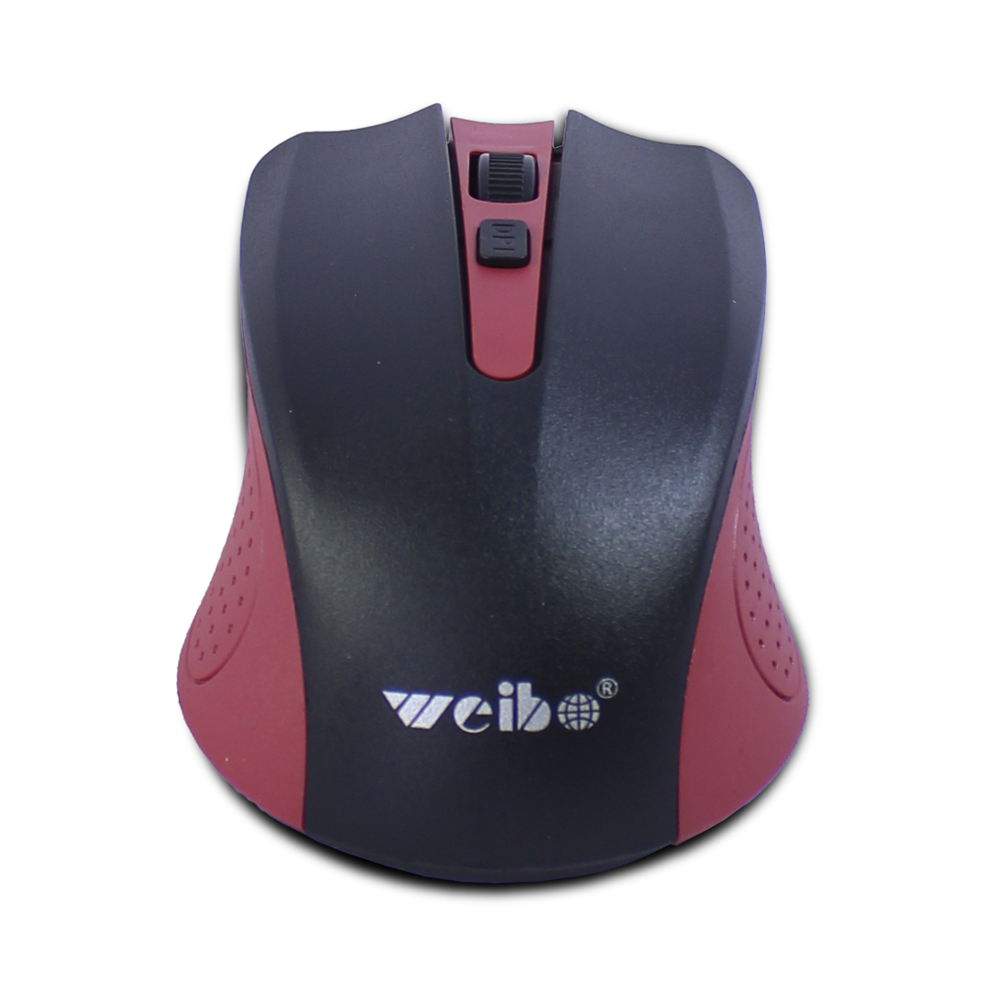 Mouse Rojo Gamer Inalambrico Weibo Sensor Optico Dpi 3200 Ajustable.