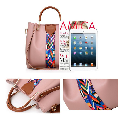 Set 4 Bolsas Mujer Moda Cartera Crossbody Tote Hobo Hombro