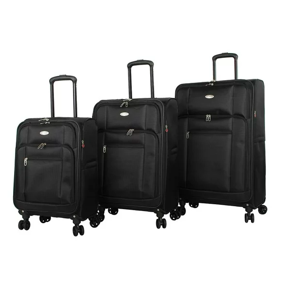 Set de Equipaje On Tour 3 Piezas 20", 24" y 28" Negro.