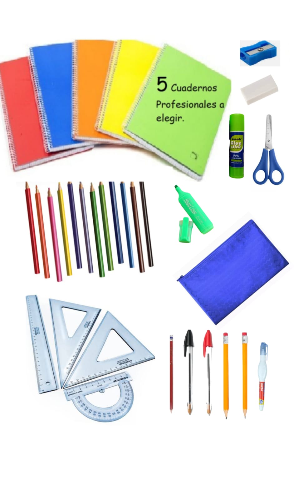 Kit Paquete Utiles Escolares Primaria Secundaria.
