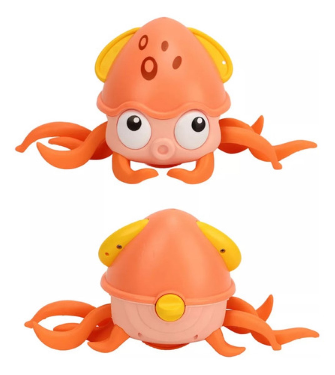 Juguete Pulpo Para Niño Musica Y Luz Funcion De Sensor Naranja 1 Pz