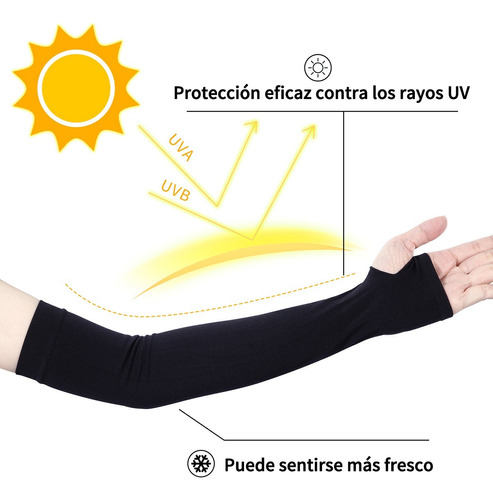 Mangas Protectoras Para Brazos Protección Solar Uv,3 Pares