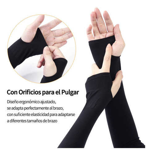 Mangas Protectoras Para Brazos Protección Solar Uv,3 Pares