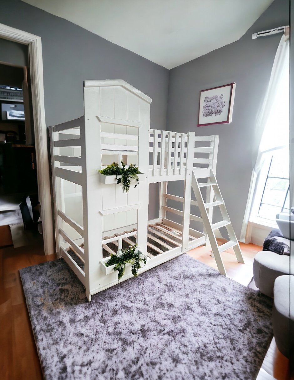 Litera Infantil Wood White .