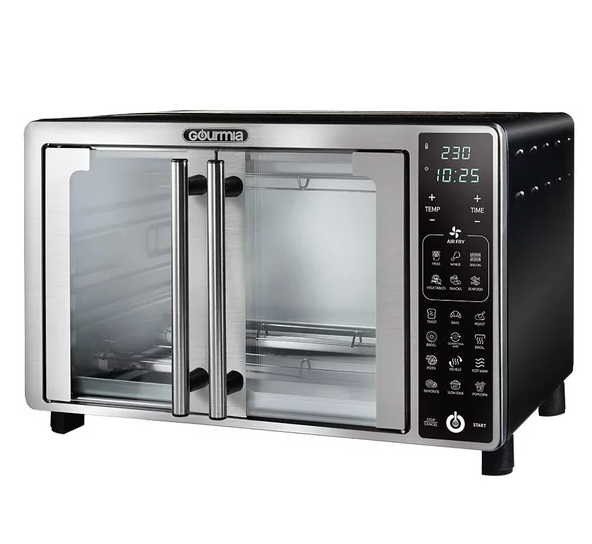 Horno Tostador Digital Gourmia para 6 Rebanadas con 19 Preajustes de Un Solo toque en Acero