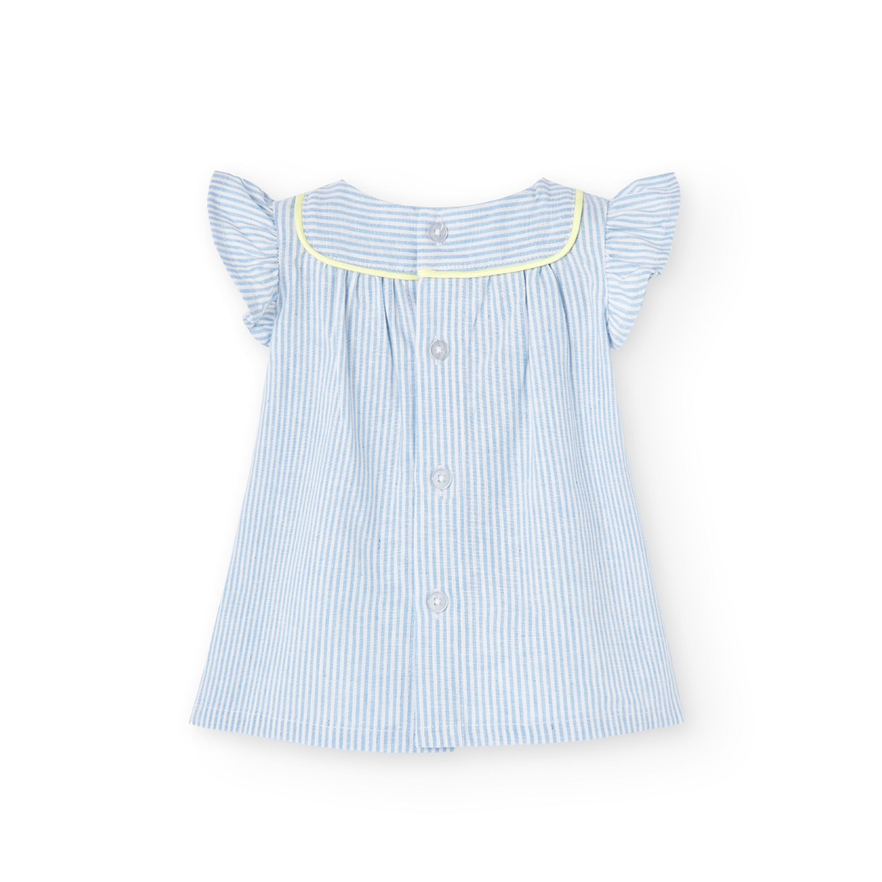 Vestido De Lino Para Bebé Niña BOBOLI
