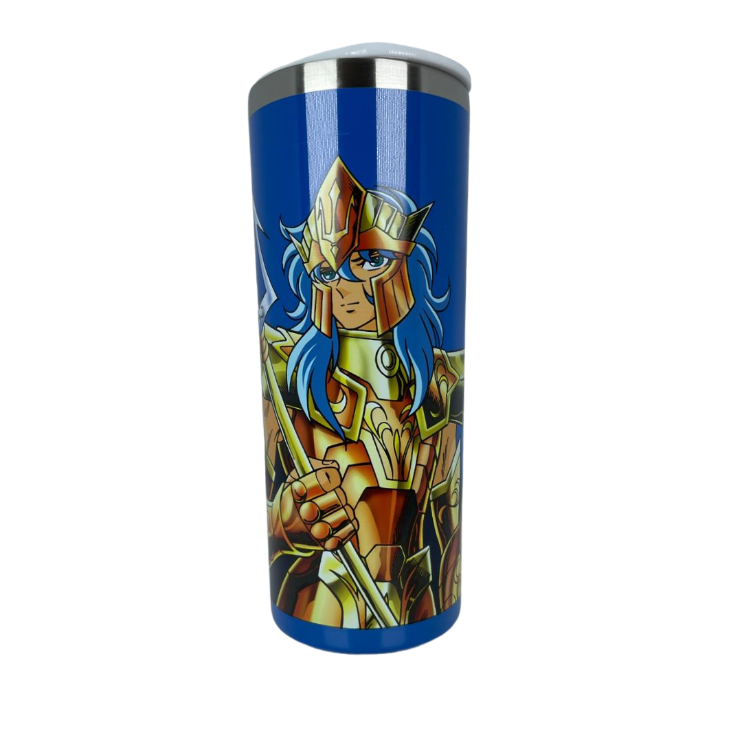  Termo Acero Inoxidable Poseidon Caballeros del Zodíaco .
