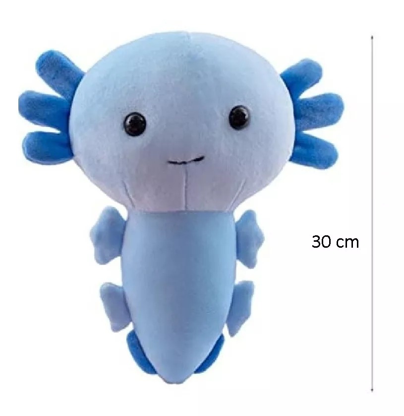 Peluche De Ajolote Esponjoso Suave 30 Cm Colores Divertidos.