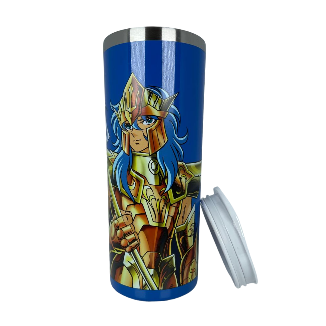  Termo Acero Inoxidable Poseidon Caballeros del Zodíaco .