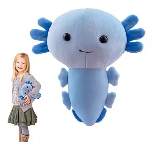 Peluche De Ajolote Esponjoso Suave 30 Cm Colores Divertidos.