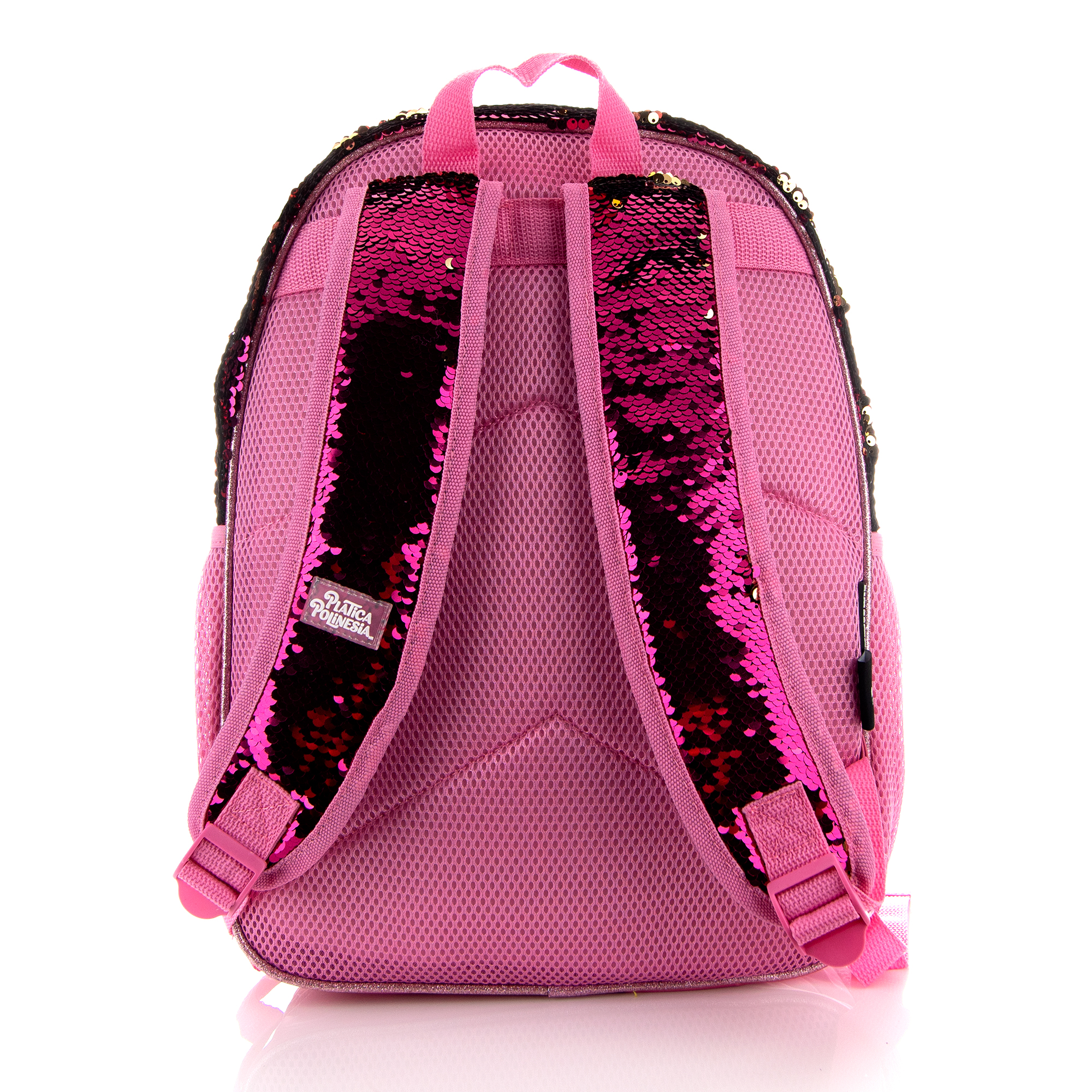 Mochila Lesslie Los Polinesios "Lentejuela reversible".