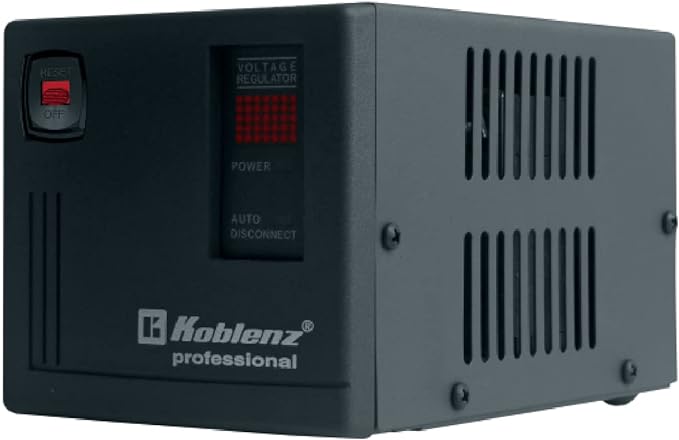 Koblenz ER-2550 Regulador de Voltaje Automático, 2500 VA, 6 contactos, Color Negro.