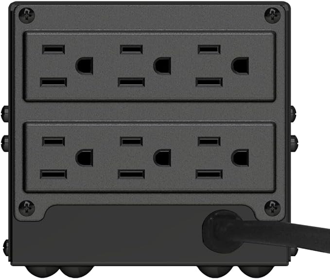 Koblenz ER-2550 Regulador de Voltaje Automático, 2500 VA, 6 contactos, Color Negro.