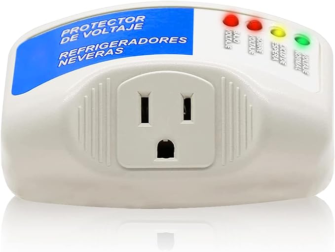 Hisemy Profesional Surge Protector 140J,Enchufe con protección de voltaje，Protector de sobretensiones Con luz indicadora, para televisores domésticos, computadoras, refrigeradores y otros equipos.