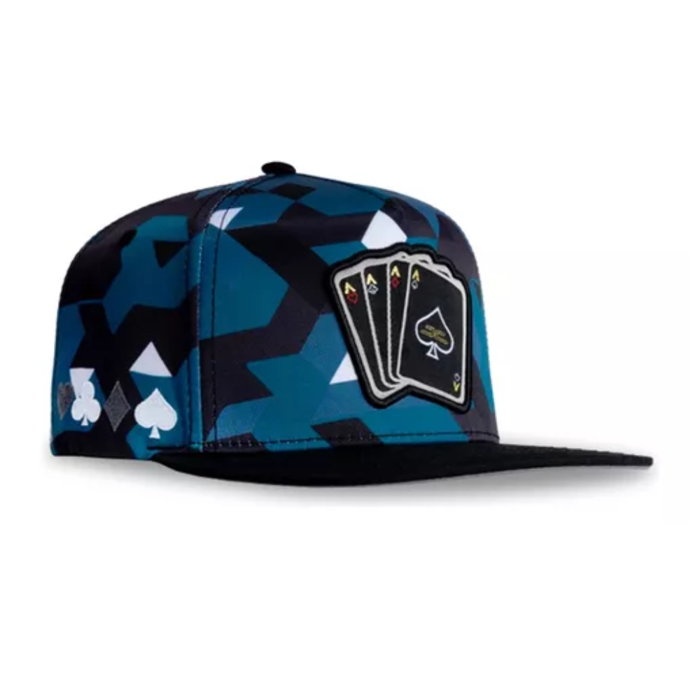 Gorra JC Hats Poker Camo Azul De Hombre Ajustable 002266.