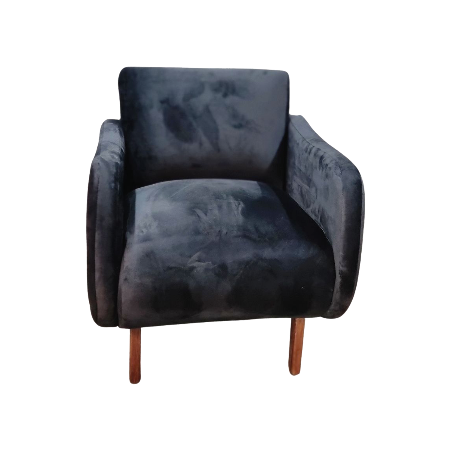 Antema Sillón Sofá Individual Color Negro elegante para toda ocasión, para recepción, salas, oficina, eventos