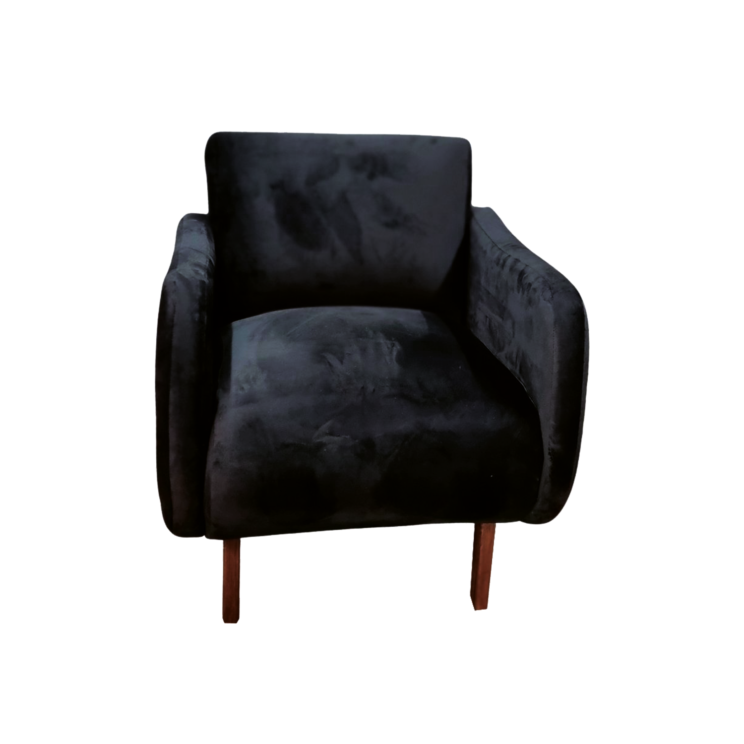 Antema Sillón Sofá Individual Color Negro elegante para toda ocasión, para recepción, salas, oficina, eventos