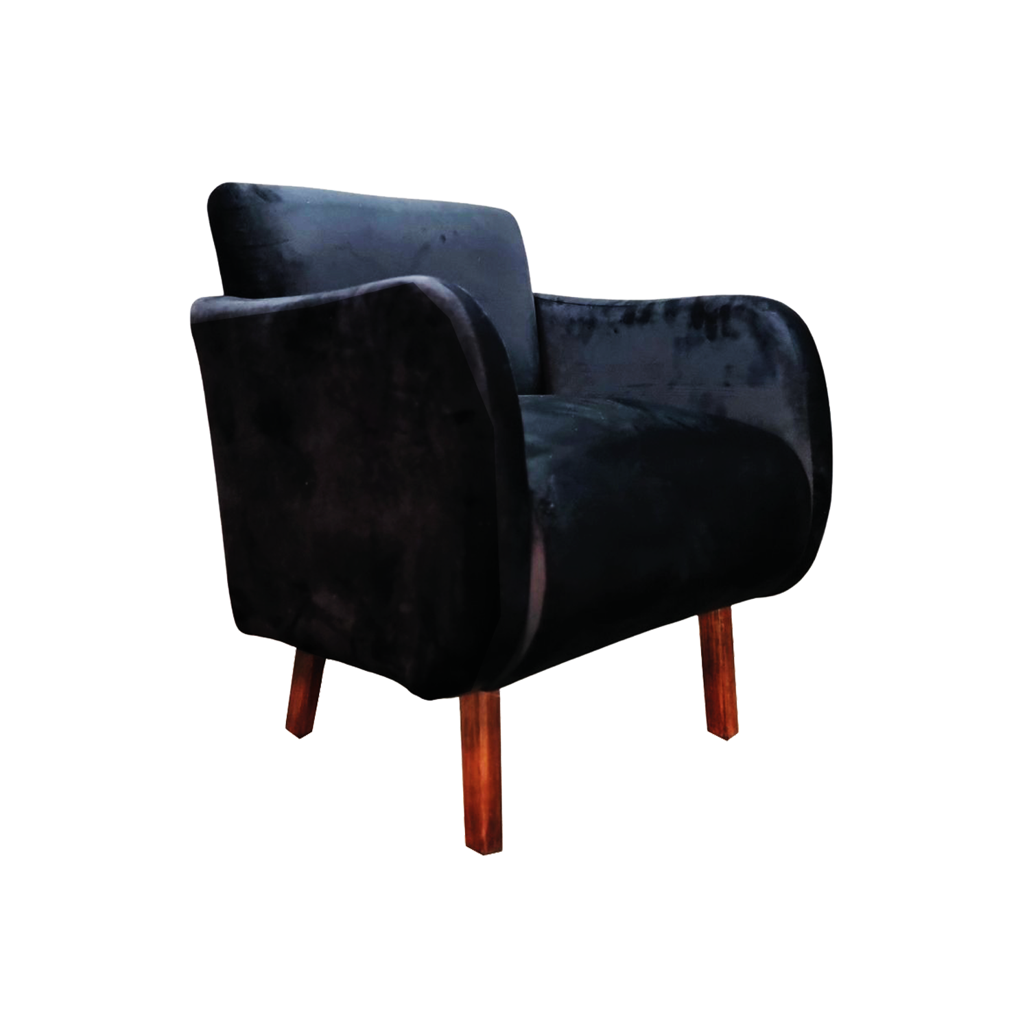 Antema Sillón Sofá Individual Color Negro elegante para toda ocasión, para recepción, salas, oficina, eventos