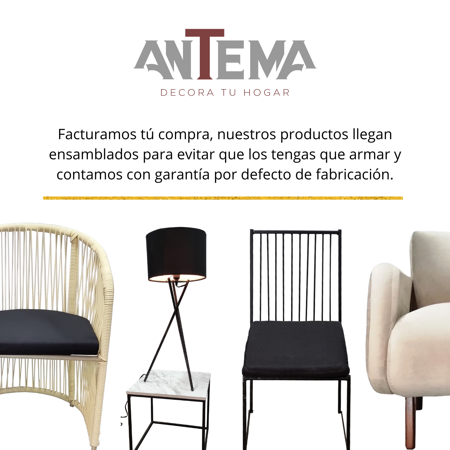 Antema Sillón Sofá Individual Color Negro elegante para toda ocasión, para recepción, salas, oficina, eventos