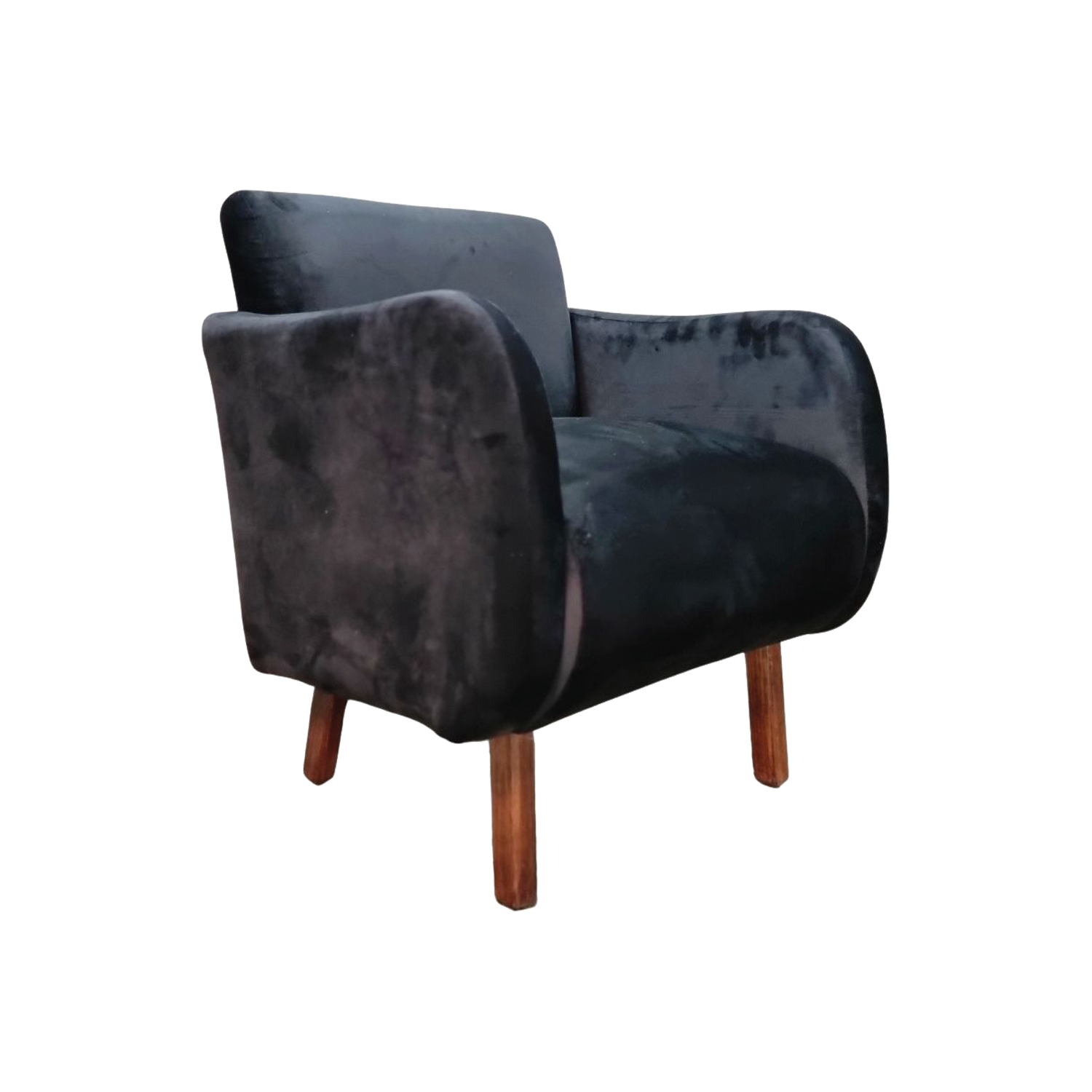 Antema Sillón Sofá Individual Color Negro elegante para toda ocasión, para recepción, salas, oficina, eventos