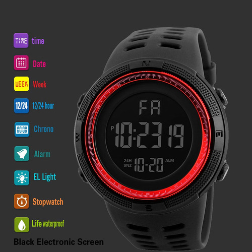 Reloj De Pulsera Relojes Deportivo Caballero Digital Hombre
