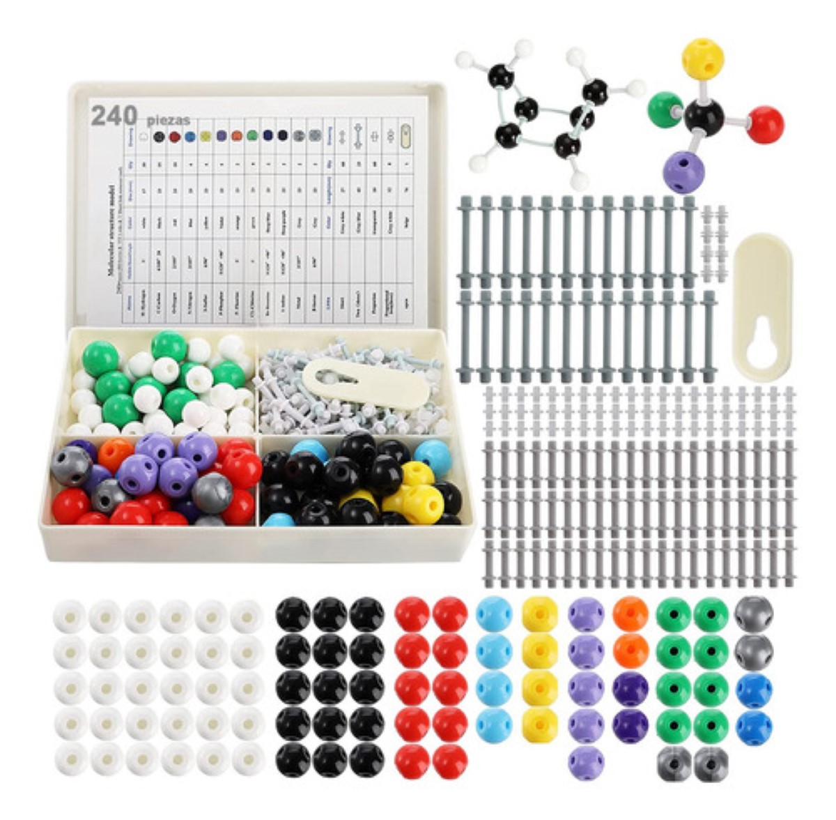 "Kit De Modelo Químico De Estructura Molecular Atómica "