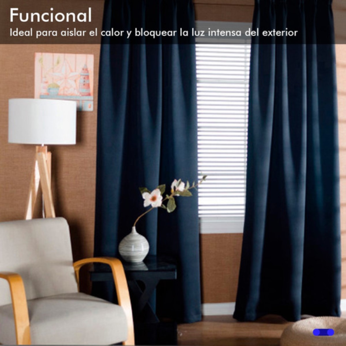 Heimtexland ® Typ625 - Cortina Opaca (algodón, 160 X 125 Cm