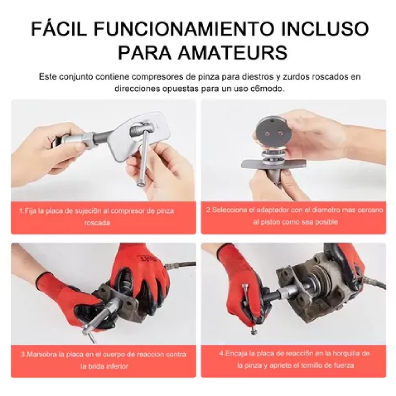 Juego 22 Opresor Pistón Frenos Cambiar Balatas Auto Universa