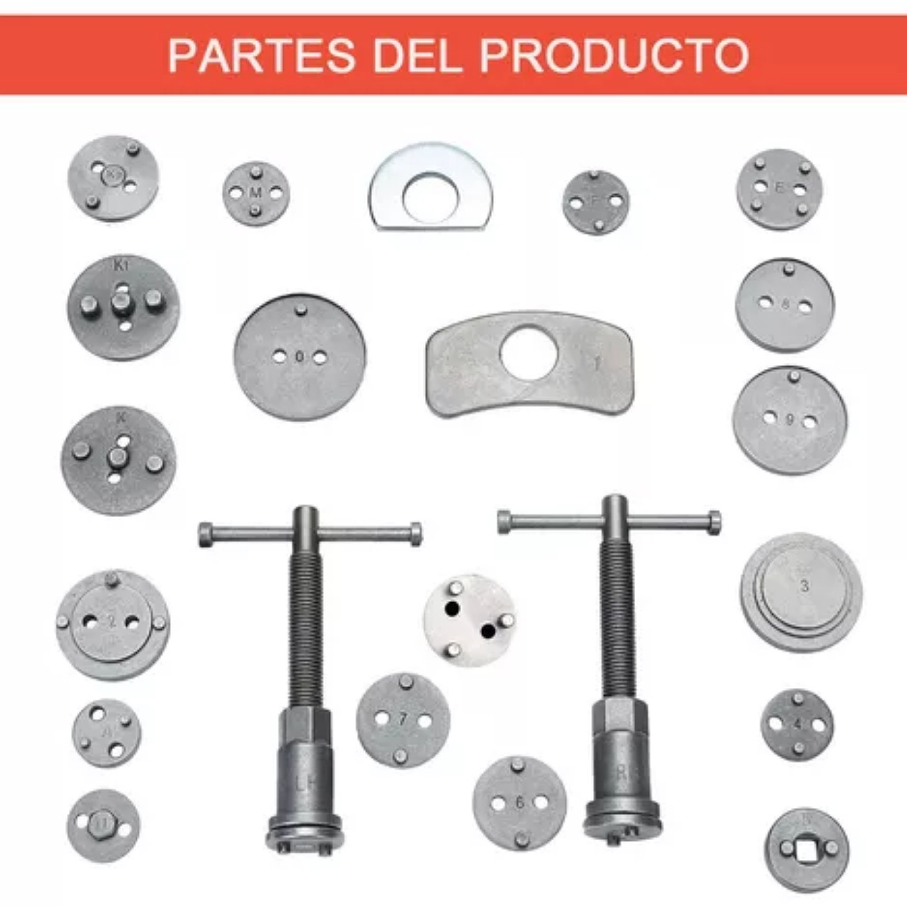 Juego 22 Opresor Pistón Frenos Cambiar Balatas Auto Universa