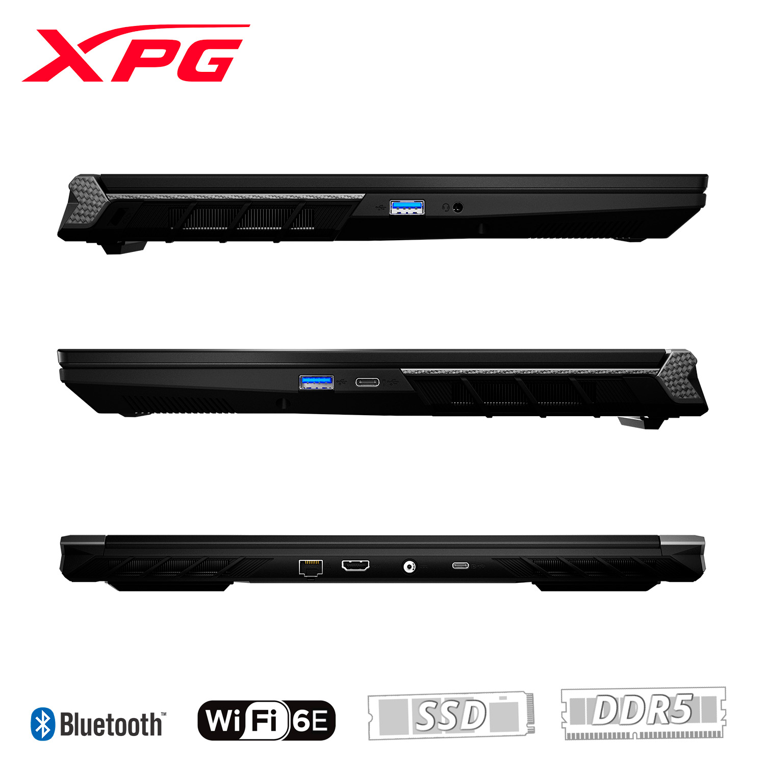 Laptop Gamer XPG Xenia 15G 15.6" Full HD Intel Core i7-14700HX 2.10GHz 16GB 1TB SSD NVIDIA GeForce RTX 4070 Windows 11 Home 64-bit Español Negro.