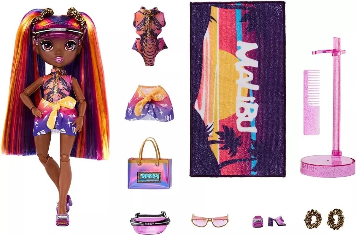 Muñeca Rainbow High Pacific Coast Phaedra Westward Sunset.