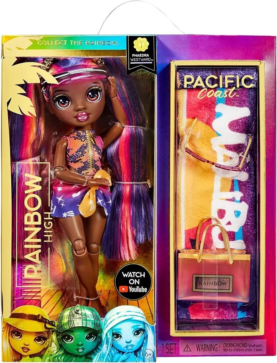 Muñeca Rainbow High Pacific Coast Phaedra Westward Sunset.