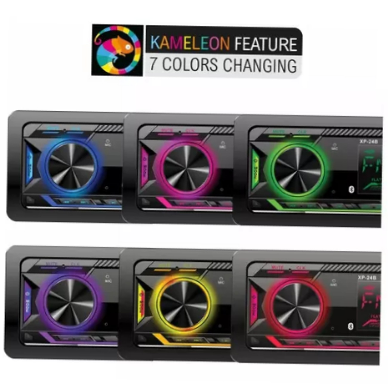 Autoestéreo para auto Soundstream VM XP-24B con USB y bluetooth