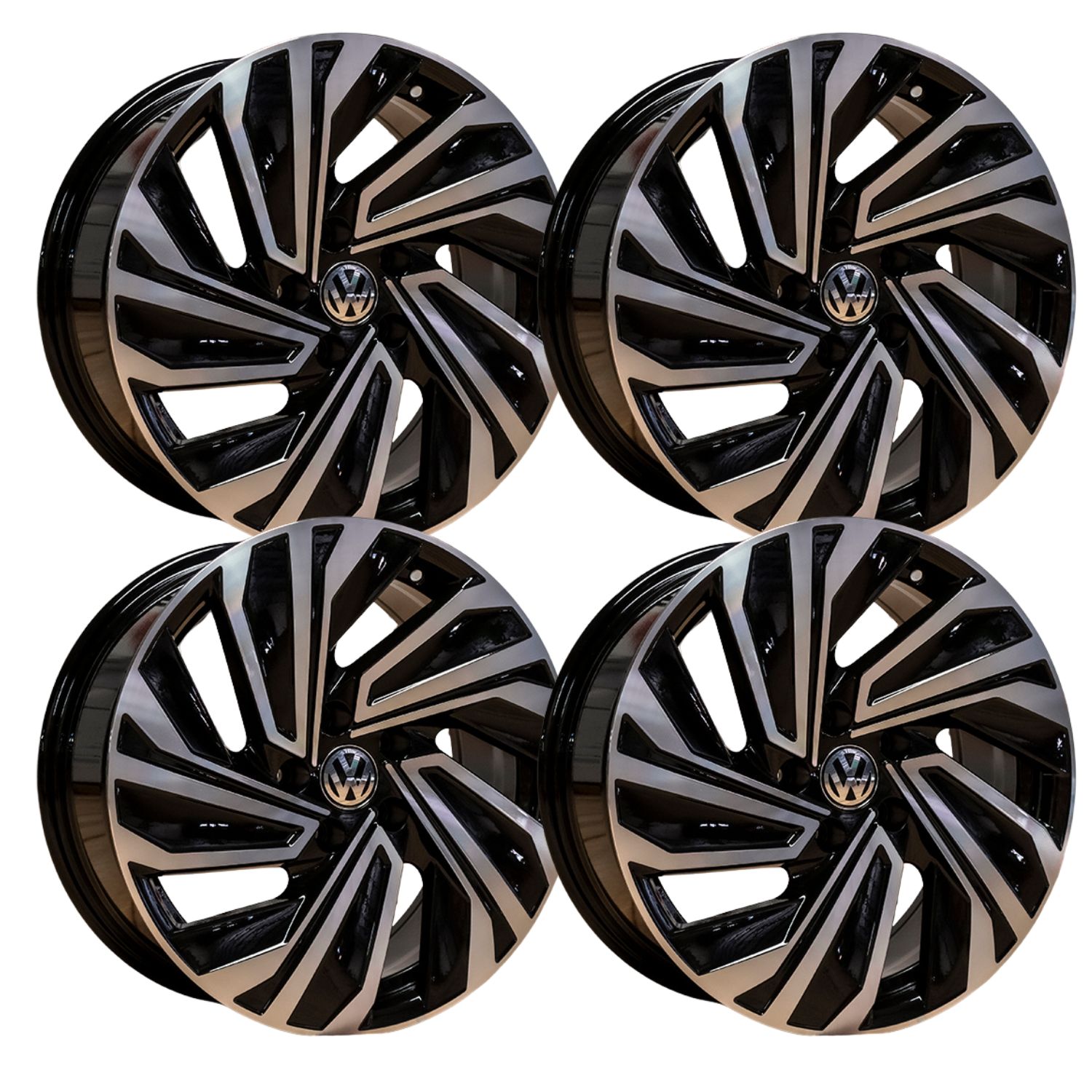 Rines Black Machine 17 5x112 Jetta, GOLF, BEETLE, PASAT