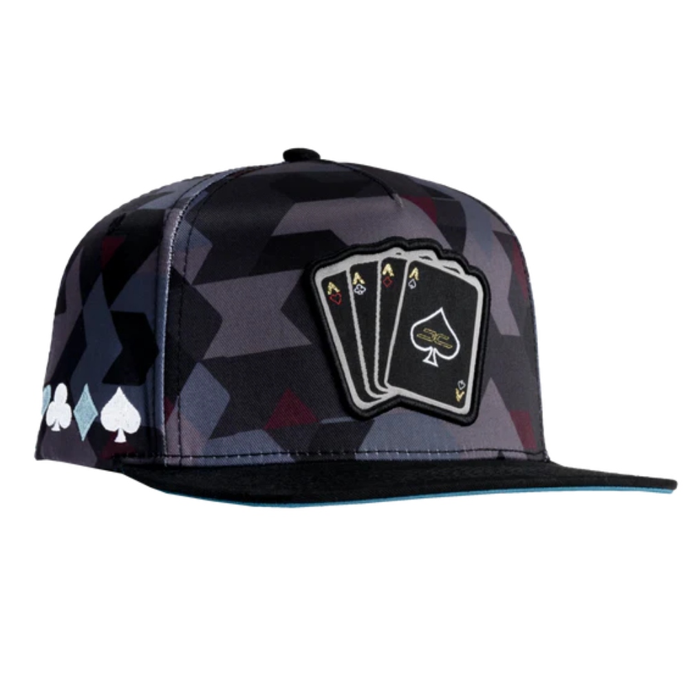 Gorra JC Hats Poker Camo Cafe-negro Ajustable de Hombre 002265.