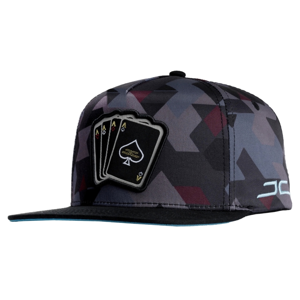 Gorra JC Hats Poker Camo Cafe-negro Ajustable de Hombre 002265.