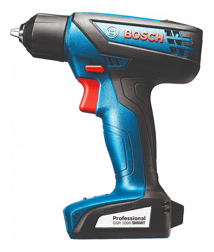 Taladro atornillador inalámbrico de 6mm Bosch GSR 1000 12V + accesorio con maletín de transporte 220V 50Hz