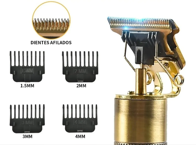 Rasuradora Para Barba Y Cabello Portátil Recargable con Grabado.