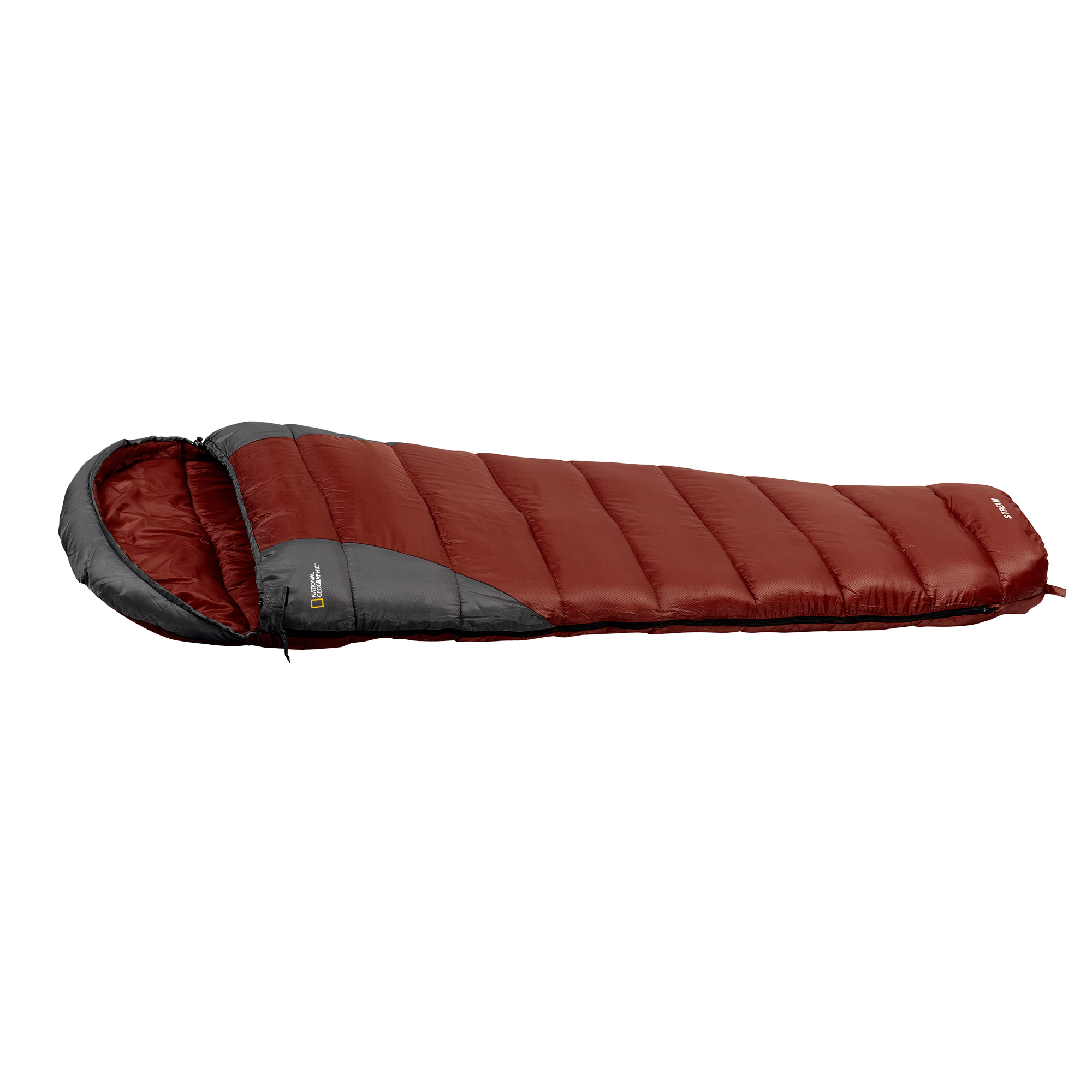 Bolsa para dormir Nat Geo Stream SNG209R, -13° C hasta +6° C, rojo carmín con gris