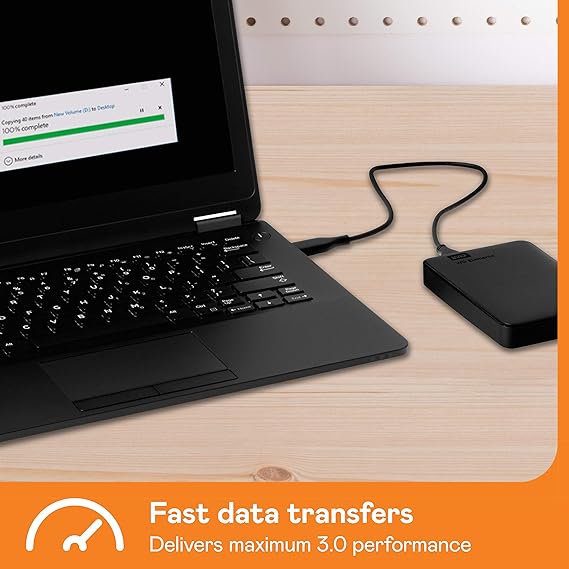 Western Digital 4TB Elements Portable External Hard Drive - USB 3.0 - WDBU6Y0040BBK-WESN.