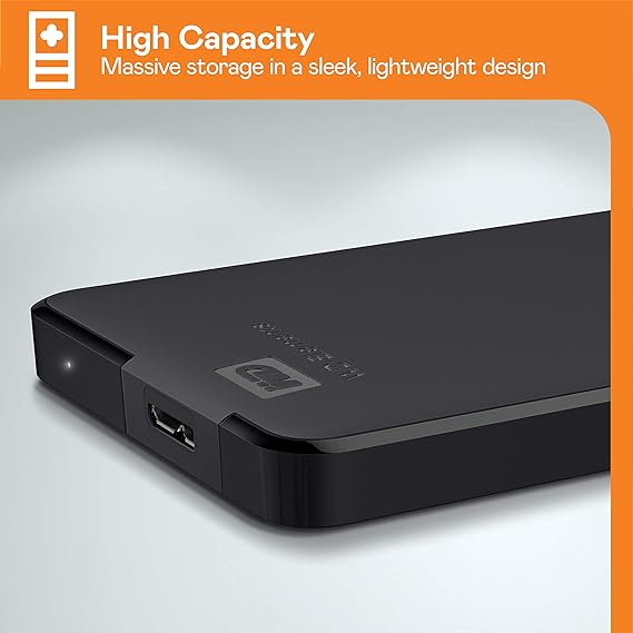 Western Digital 4TB Elements Portable External Hard Drive - USB 3.0 - WDBU6Y0040BBK-WESN.