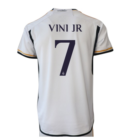 Increible! Jersey Real Madrid 2023/2024 Local Blanca Vinicius Jr 7 Talla M