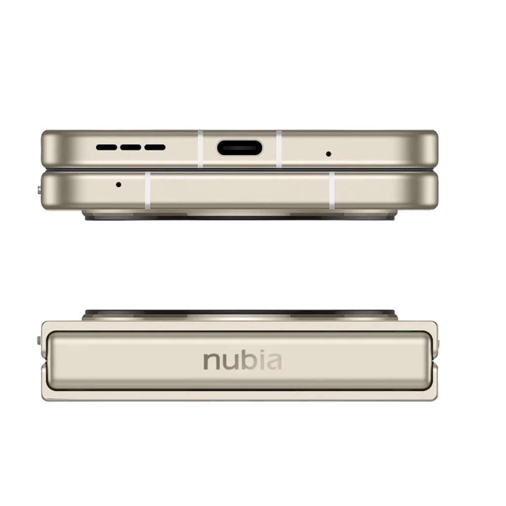 Celular Nubia Flip 5g 256gb 8+12ram pantalla plegable.Dorado.