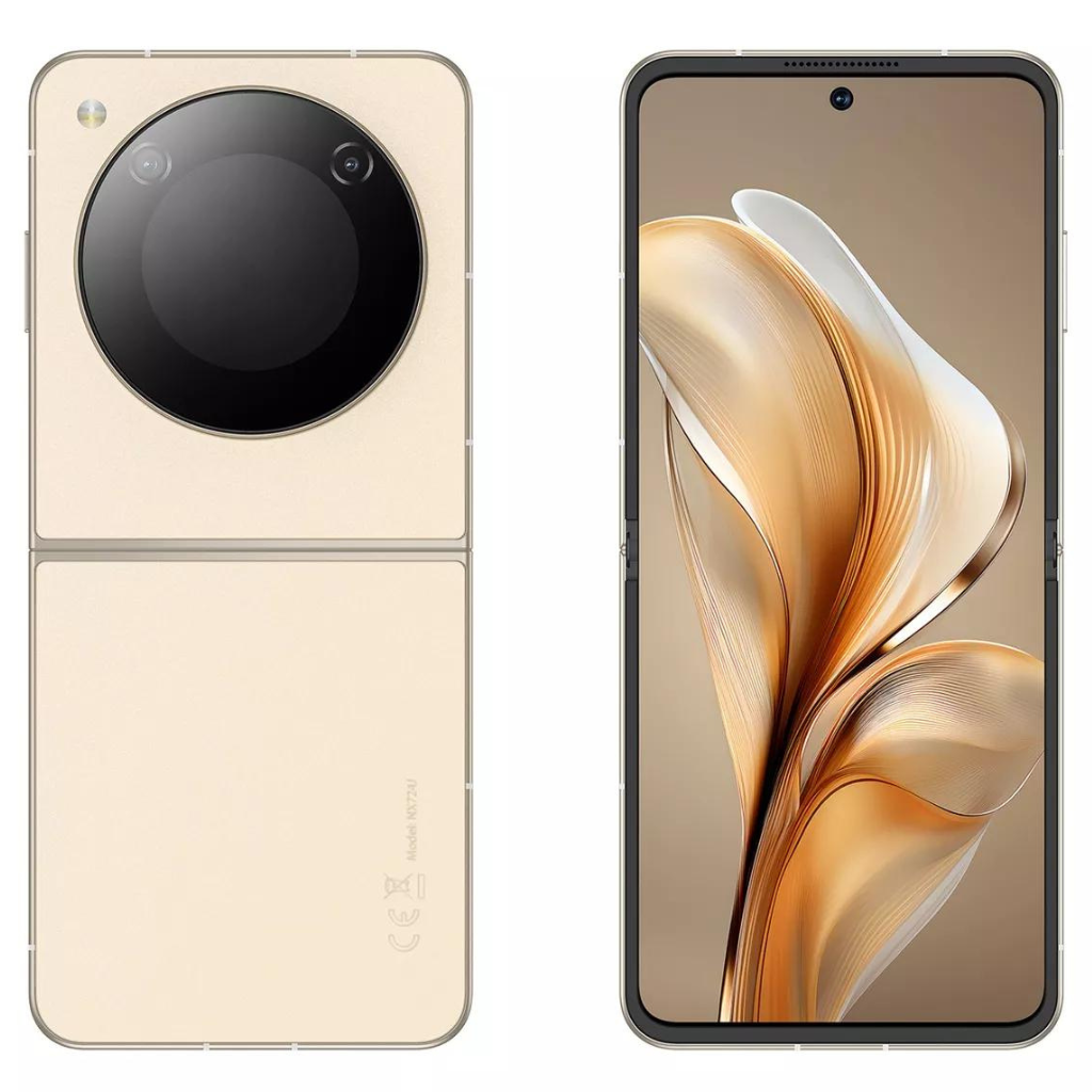 Celular Nubia Flip 5g 256gb 8+12ram pantalla plegable.Dorado.