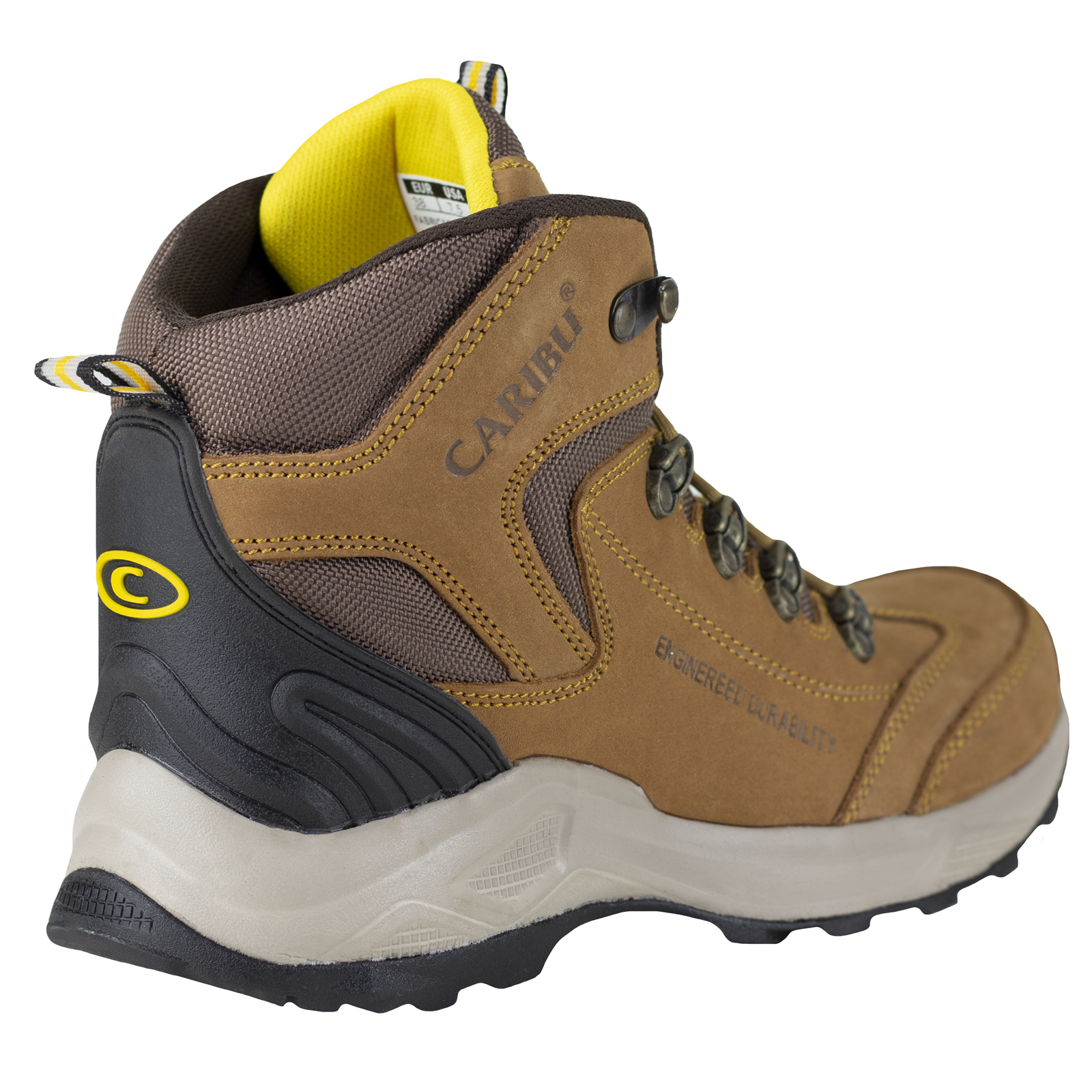 Botin Medio Outdoor Hombre Caribu 759 Cajeta Urbano Confort.