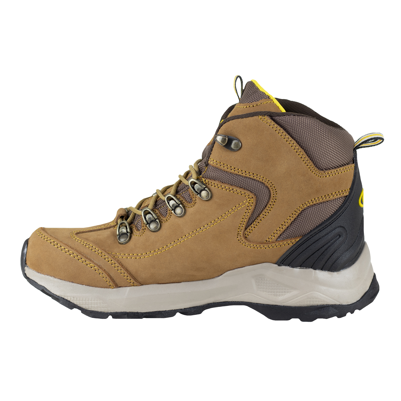 Botin Medio Outdoor Hombre Caribu 759 Cajeta Urbano Confort.