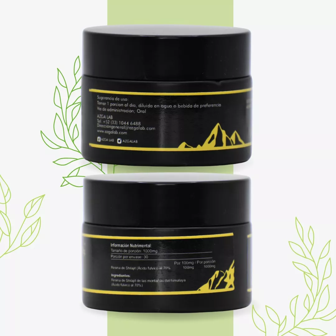 Shilajit Resina Original Del Himalaya 30 G Azga Lab.