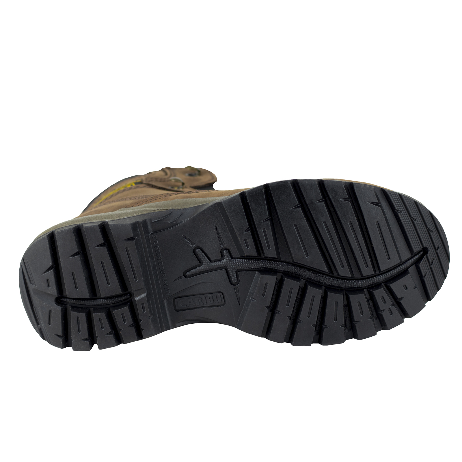 Bota Industrial Trabajo Dama Casco Poliamida Caribu 798 Café.
