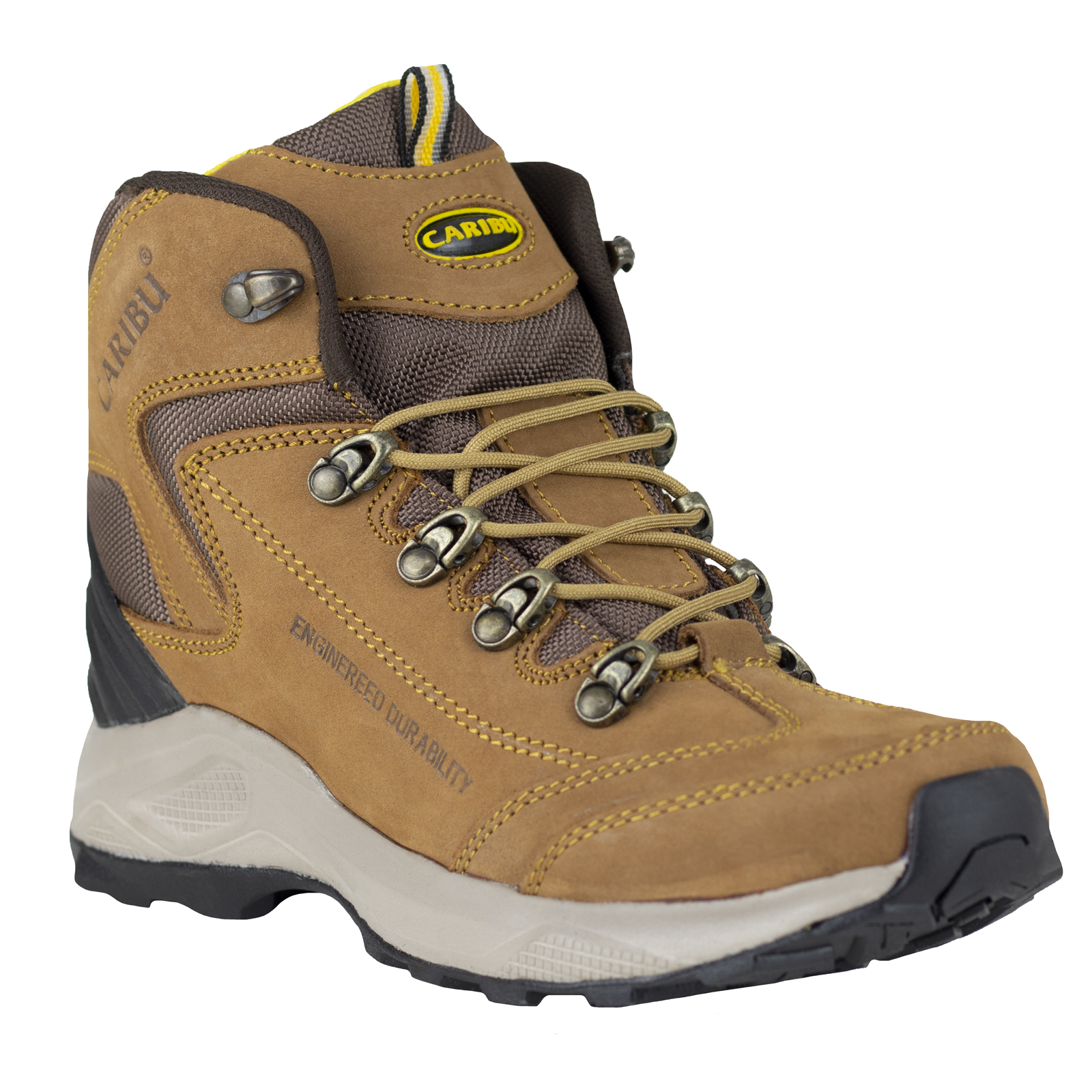 Botin Medio Outdoor Hombre Caribu 759 Cajeta Urbano Confort.